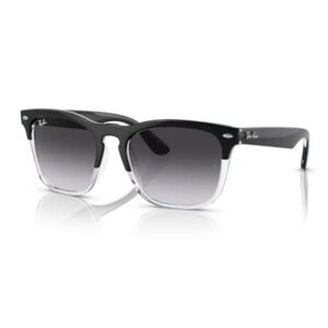 (not for saleRay-Ban RB4487 Steve Black On Transparent Grey Gradient Blue Lenses